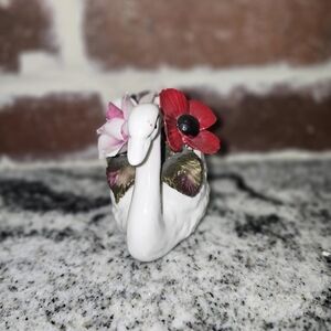 Vintage Bone China Swan Figurine